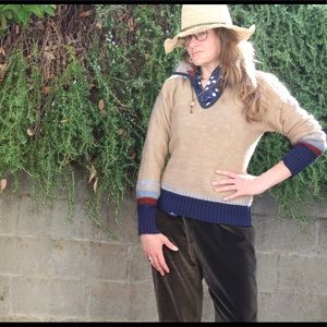 Vintage pop collar sweater